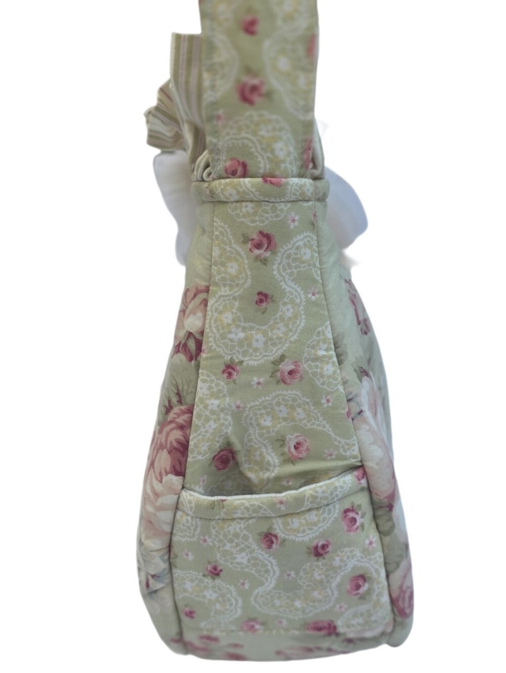 Vintage Shabby Chic Quilted Floral Shoulder Bag - Picture 7 of 17